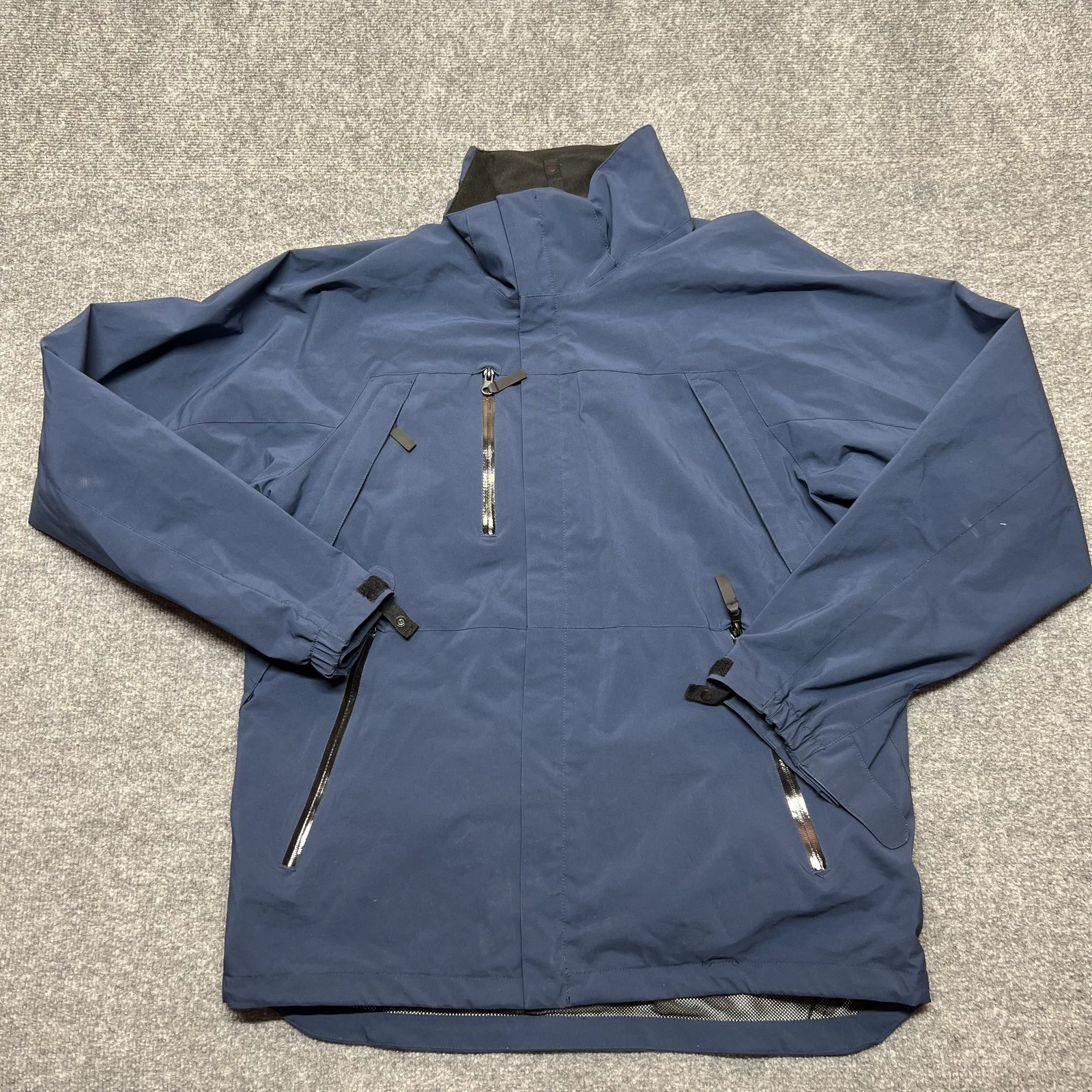 Body Glove Snow Technology Jacket Mens Medium Blue Hooded Ski Snow Style 6710