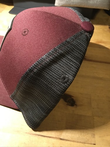 Adidas Patch Snapback Hat Multicolor One Size Embroidered Colorblock Dark Red/pu - Picture 3 of 12