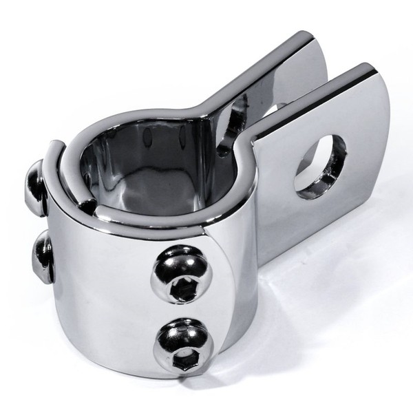 Befestigungsklemme 28Mm Chrom Halterung 1-1/8 Rahmen Harley SturzbüGel FußRasten-image