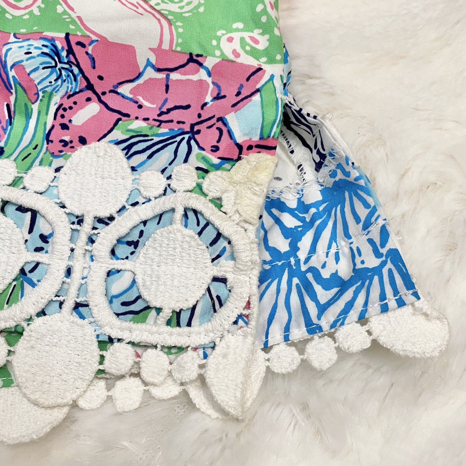 Lilly Pulitzer Marigold Patchwork Skort Size 0 W … - image 3