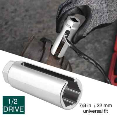 7/8'' 22mm O2 Oxygen Sensor Socket Wrench 1/2'' Driver Offset Remover Socket Tool