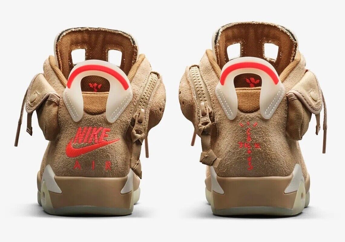 Size 11 - Jordan 6 Retro x Travis Scott Mid British Khaki for sale