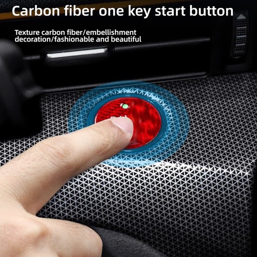 Advanced Adaptable One-Button Start Carbon Fiber Sticker for Ford Mustang Mach-E - Picture 3 of 8