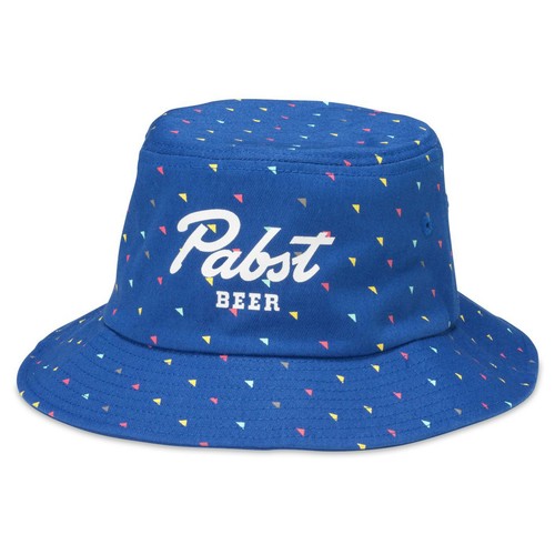 Pabst Blue Ribbon Blue Bucket Hat Blue 