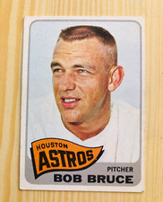 Baseball BOB BRUCE Topps #240 1965 Houston Astros EX-NM MLB