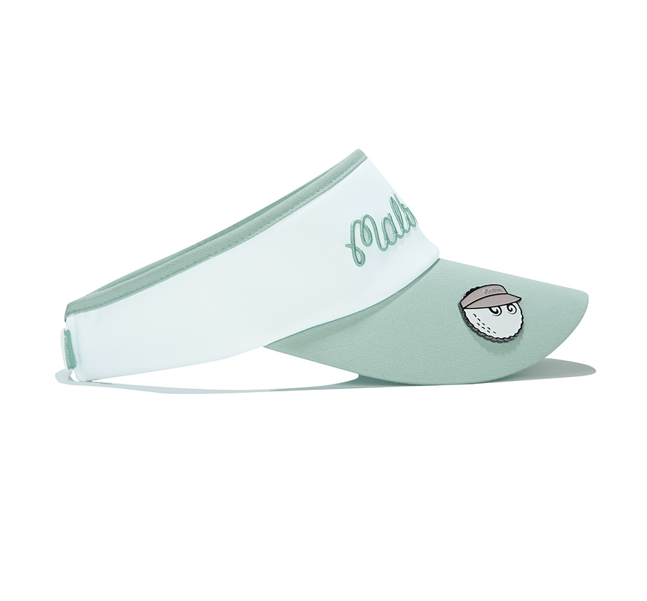 Malbon Golf] Script Ball Marker Visor - Mint Green | eBay