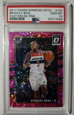 2017 Panini Optic Bradley Beal Pink Serial#'d 04/20 PSA 10 GEM MINT