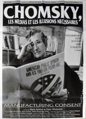 MANUFACTURING CONSENT: NOAM CHOMSKY AND THE MEDIA -RARE DOCUMENTARY MOVIE POSTER