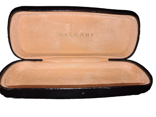 Bvlgari Circular Mirror Compact Gold Tone With Leather Case Barley