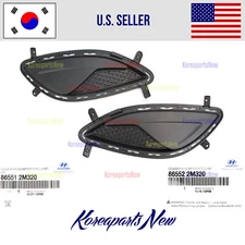 FRONT Bumper Fog Lamp Covers Left + Right Bezel 2pc⭐OEM⭐ Genesis Coupe 2013-2016