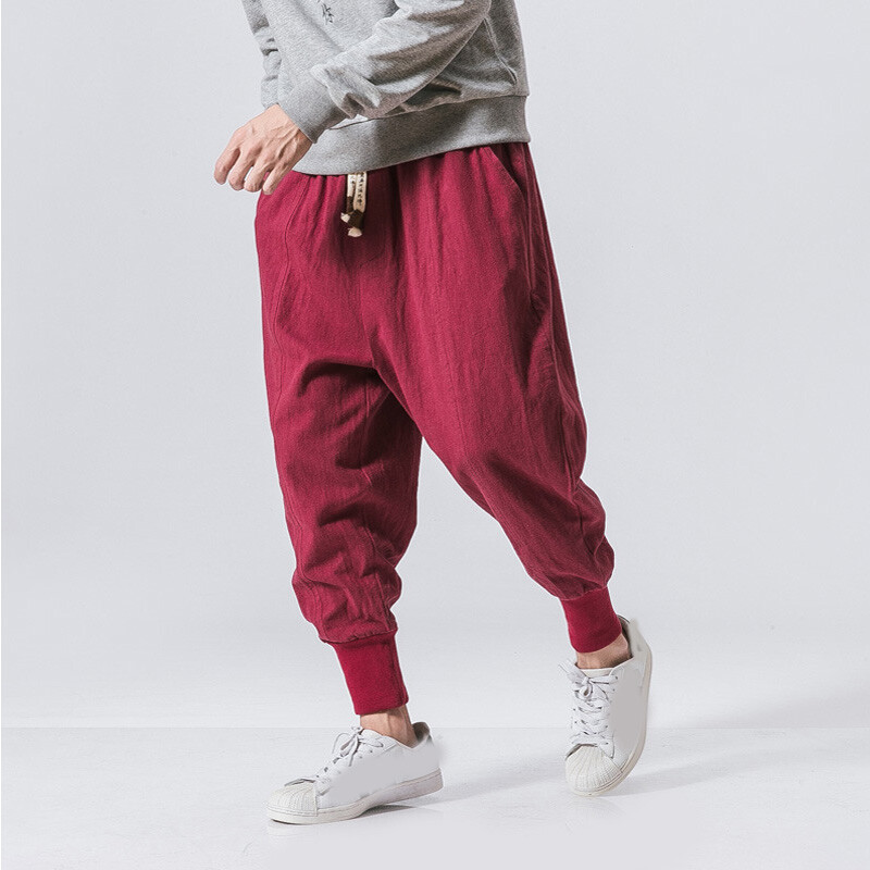 Joggers Para Hombre Pantalones Bombachos Holgados Informales Con Entrepierna ”