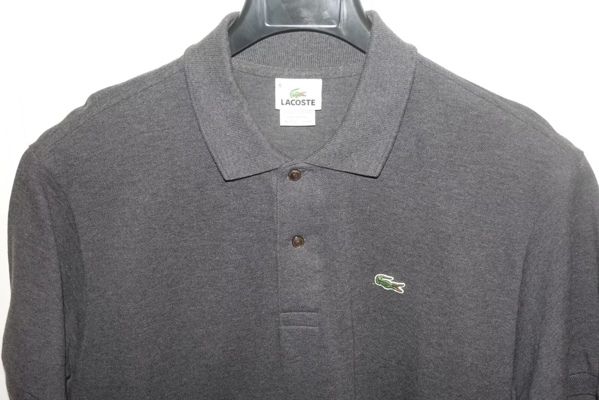 Polo lacoste gris foncé new arrivals
