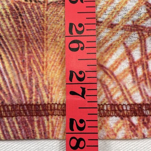 NWT Venezia Blouse Womens 22/24 Orange Floral Tropical Lace Short Sleeves Boho - Picture 6 of 10