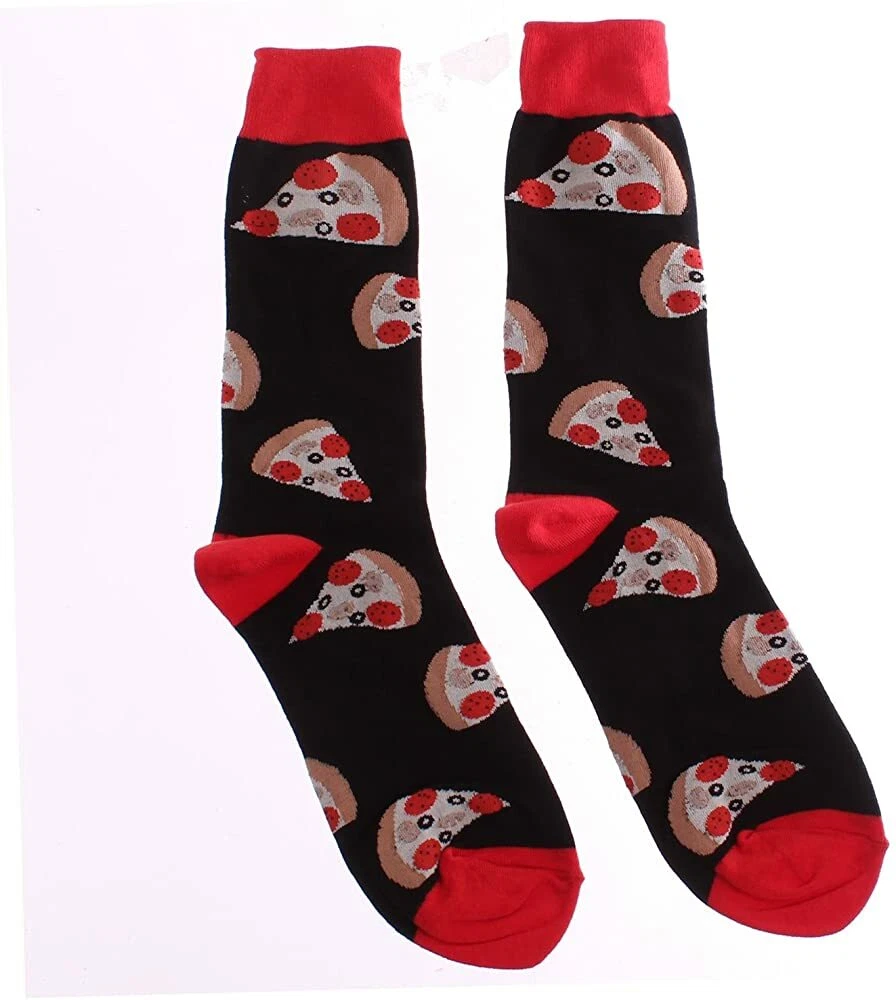 NEUF ! Chaussettes Supreme Pizza FineFit Nouveauté Fun Crew taille unique pour la plupart des adultes