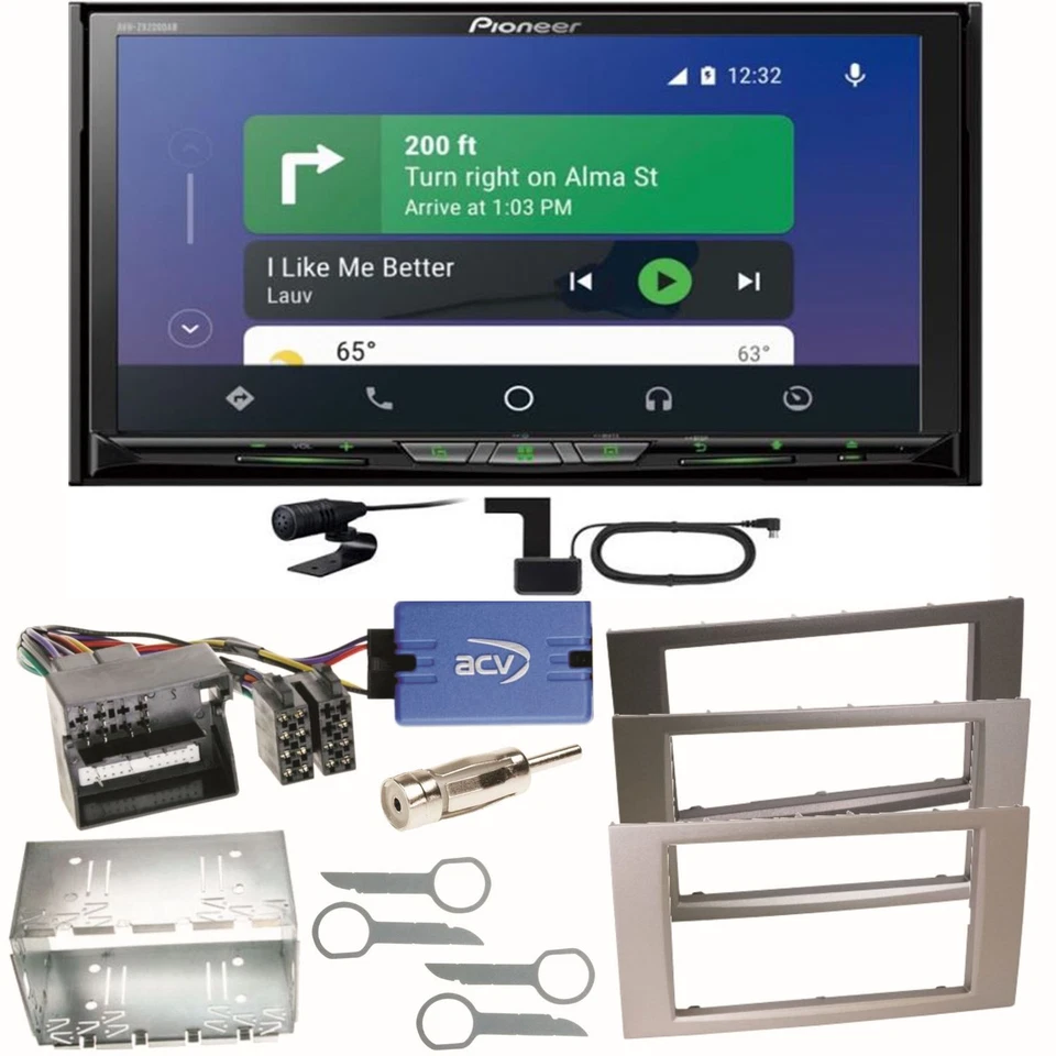 Pioneer AVH-Z9200DAB Android Auto Einbauset für Ford Focus C-Max Fiesta Transit - Bild 1 von 1