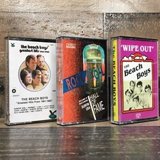 Vintage Classic Surfer Band Rock  Roll Cassette Tape Lot of 3 The Beach Boys 