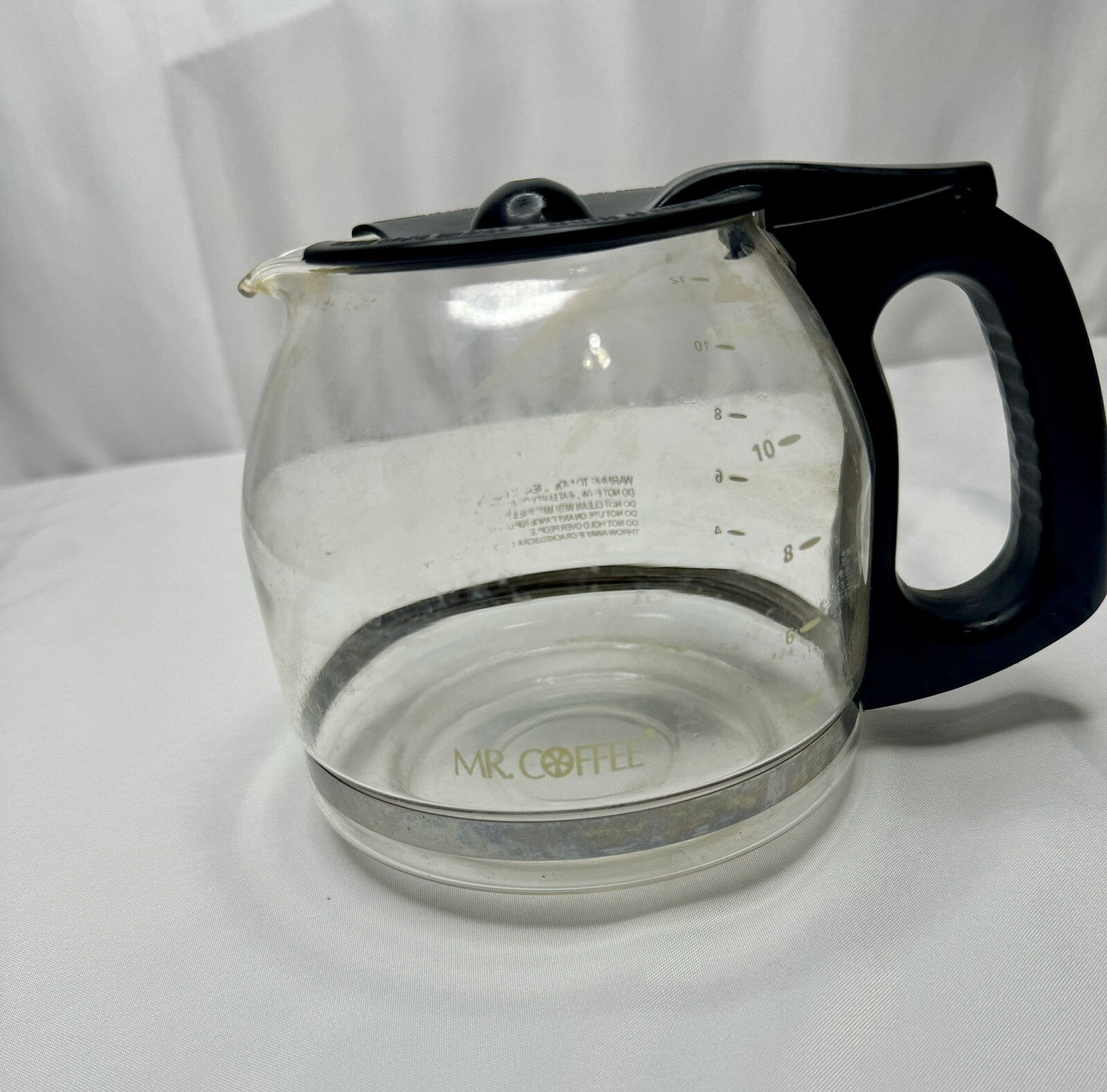 Mr Coffee 12-Cup Black Coffee Maker Replacement Glass Carafe L200AJ