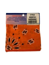 VTG Carolina Hav a Hank IN ORIGINAL PACKAGE Orange  BANDANA 
