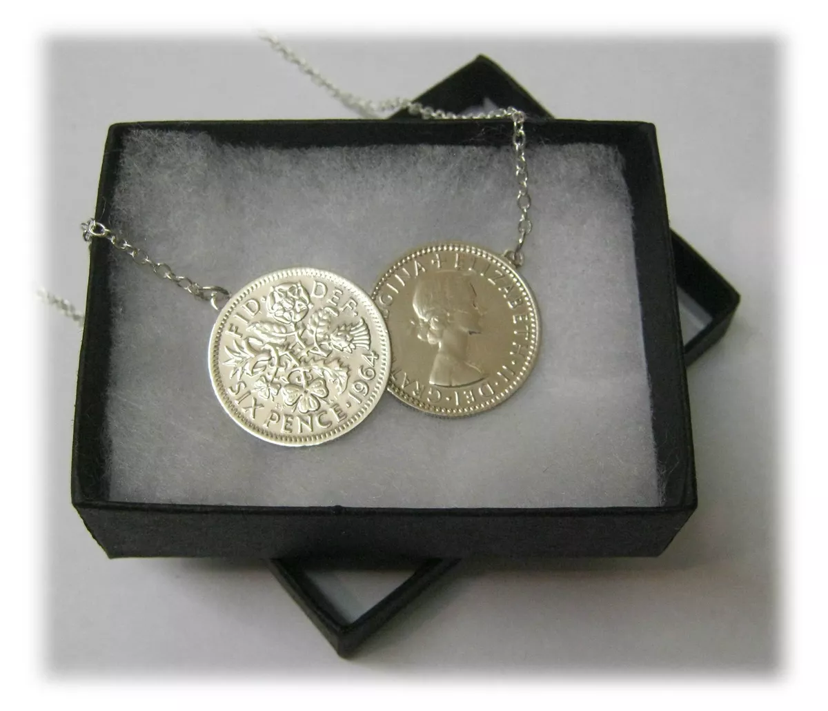 Double sixpence deals necklace