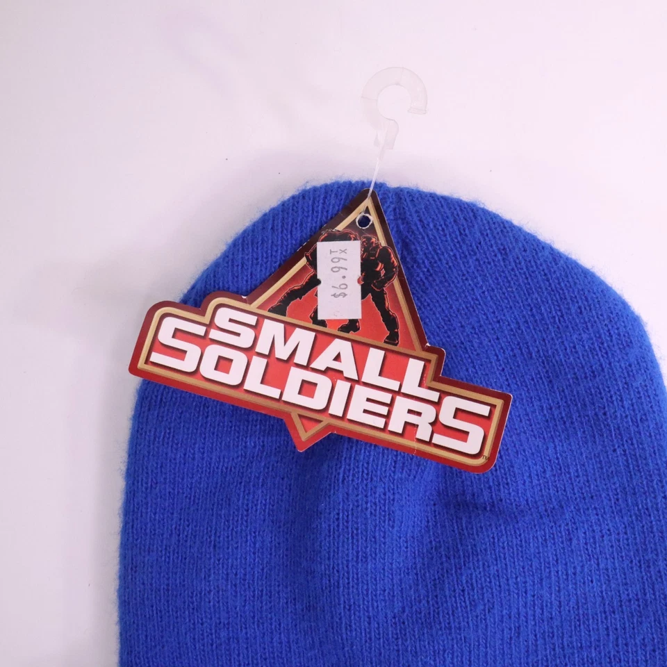 Raro gorro vintage Small Soldiers Dreamworks 1998 azul juvenil nuevo con etiquetas Foto 3 de 4
