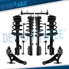 Front Rear Struts Lower Control Arms Suspension Kit for 2009 - 2012 Toyota Venza