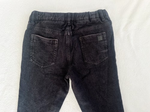 Zara Boys Kids Youth Black Fleece Pants Adjustable Waist Sz 8 - Picture 5 of 6