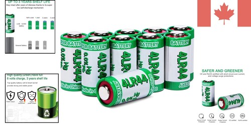 10 Count 4LR44 Alkaline Battery Pack - Ideal for Cameras and Bark Collars - Picture 2 of 9