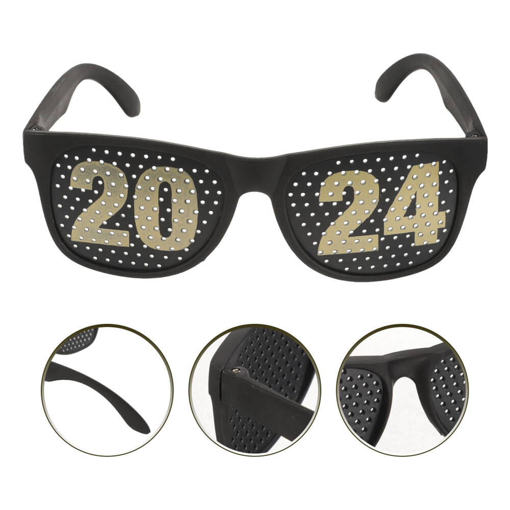 2024 New Year Party Sunglasses Novelty Eye Wear & Photo Booth Props
