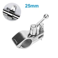 Marine Stainless Steel Hinged Jaw Slide Canopy Fitting Boat Bimini 25mm