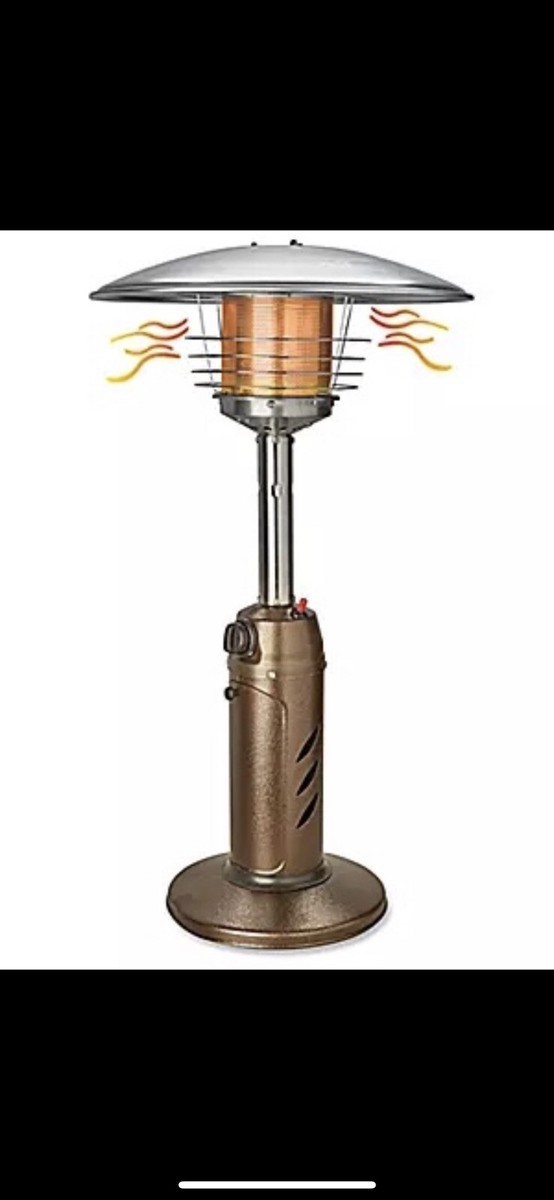 ULINE TABLETOP PATIO HEATER BRONZE FINISH OUTDOOR PATIO HEATER