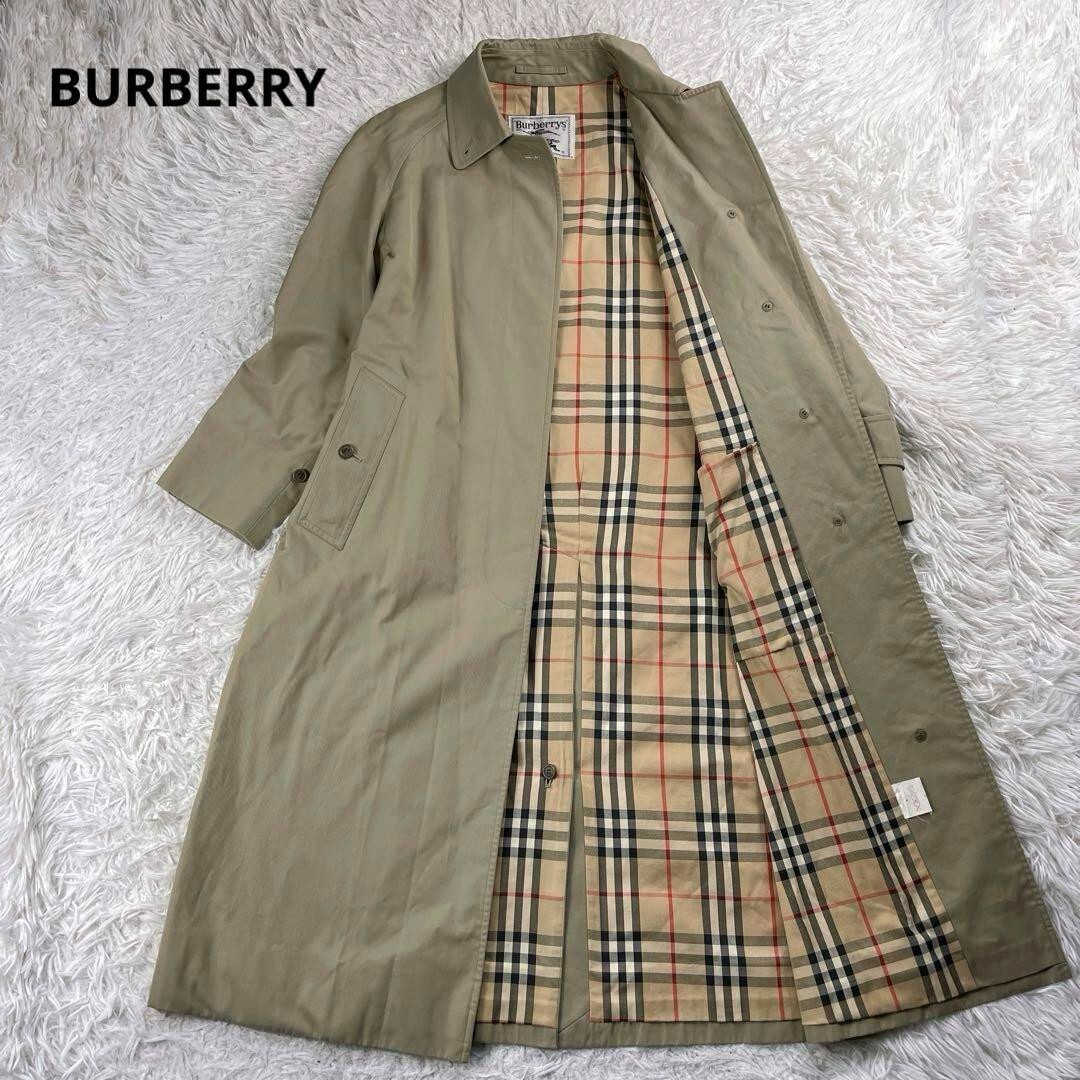 Burberrys Bal Collar coat Nova check Beige white tag classic Burberrys Bal Collar coat Nova check Beige white tag classic