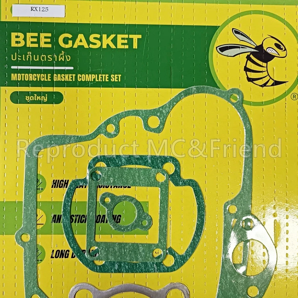 Gasket Kit Set New : Fits Yamaha RX125 - Image 2 of 3