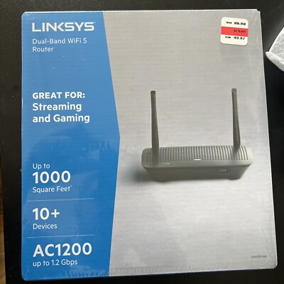 Linksys EA6350-4B 1200 Mbps 4 Port 1000 Mbps Wireless Router ...