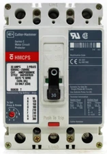 CUTLER HAMMER HMCPS CIRCUIT PRO. SERIES C HMCPS030H1C 30 AMP 3 POLES EXCELLENT!