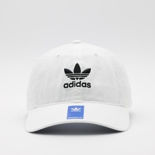Adidas Originals Men's Relaxed Adjustable Strap Back Hat White/Black One Size