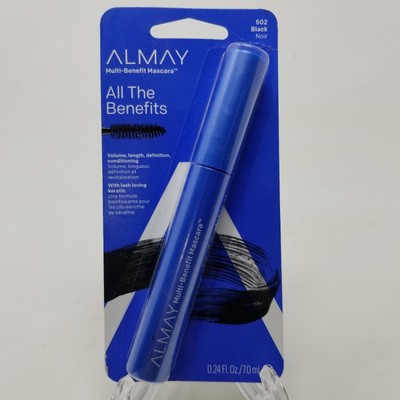 Almay All the Benefits Multi-Benefit Mascara, 502, Black, 0.24 fl oz (7 ml)