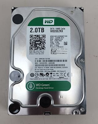 Western Digital WD Green 2TB Internal 3.5'' (WD20EZRX-60D8PB0) HDD