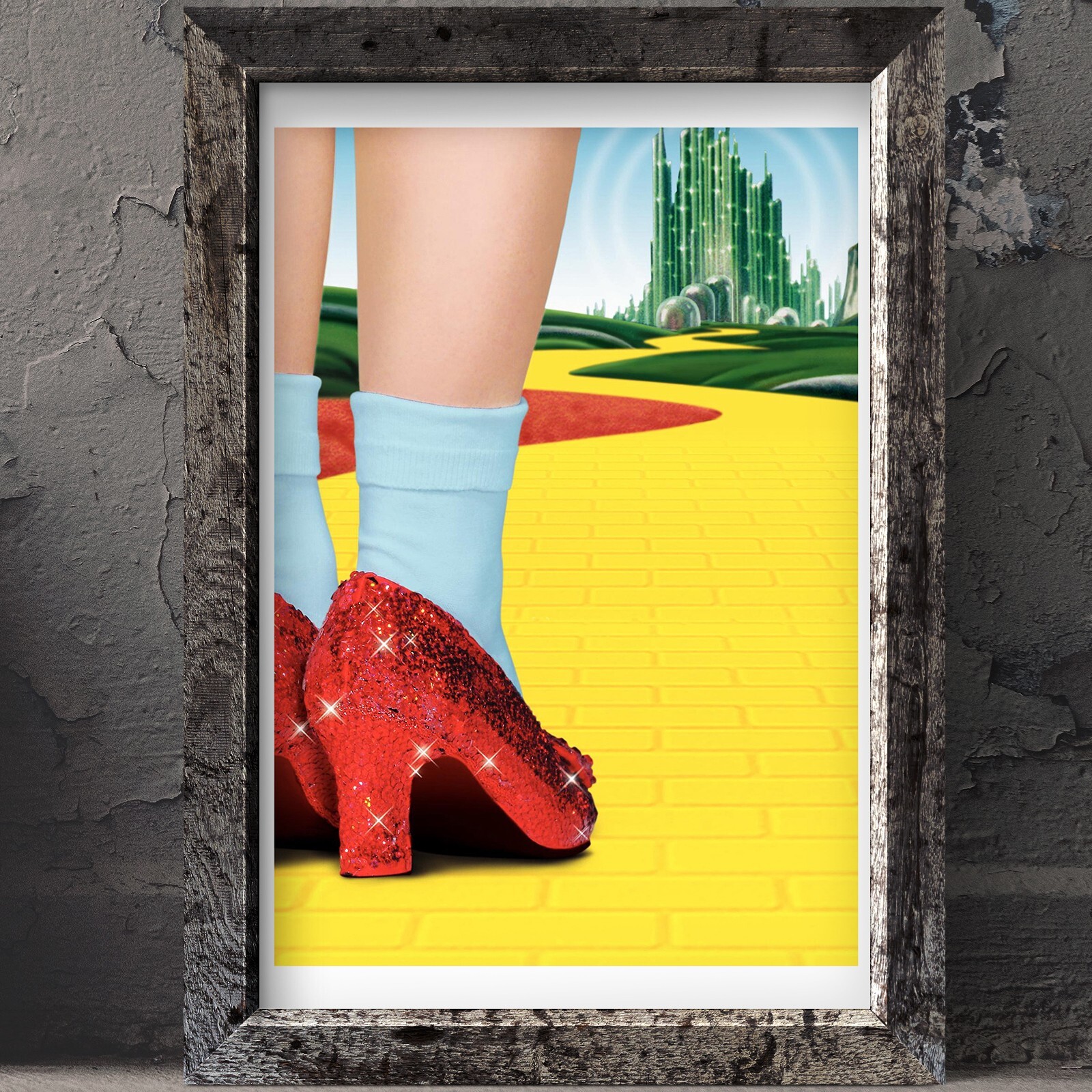 The Wizard of Oz Dorothy Yellow Brick Road Film Movie 30s A4 Poster