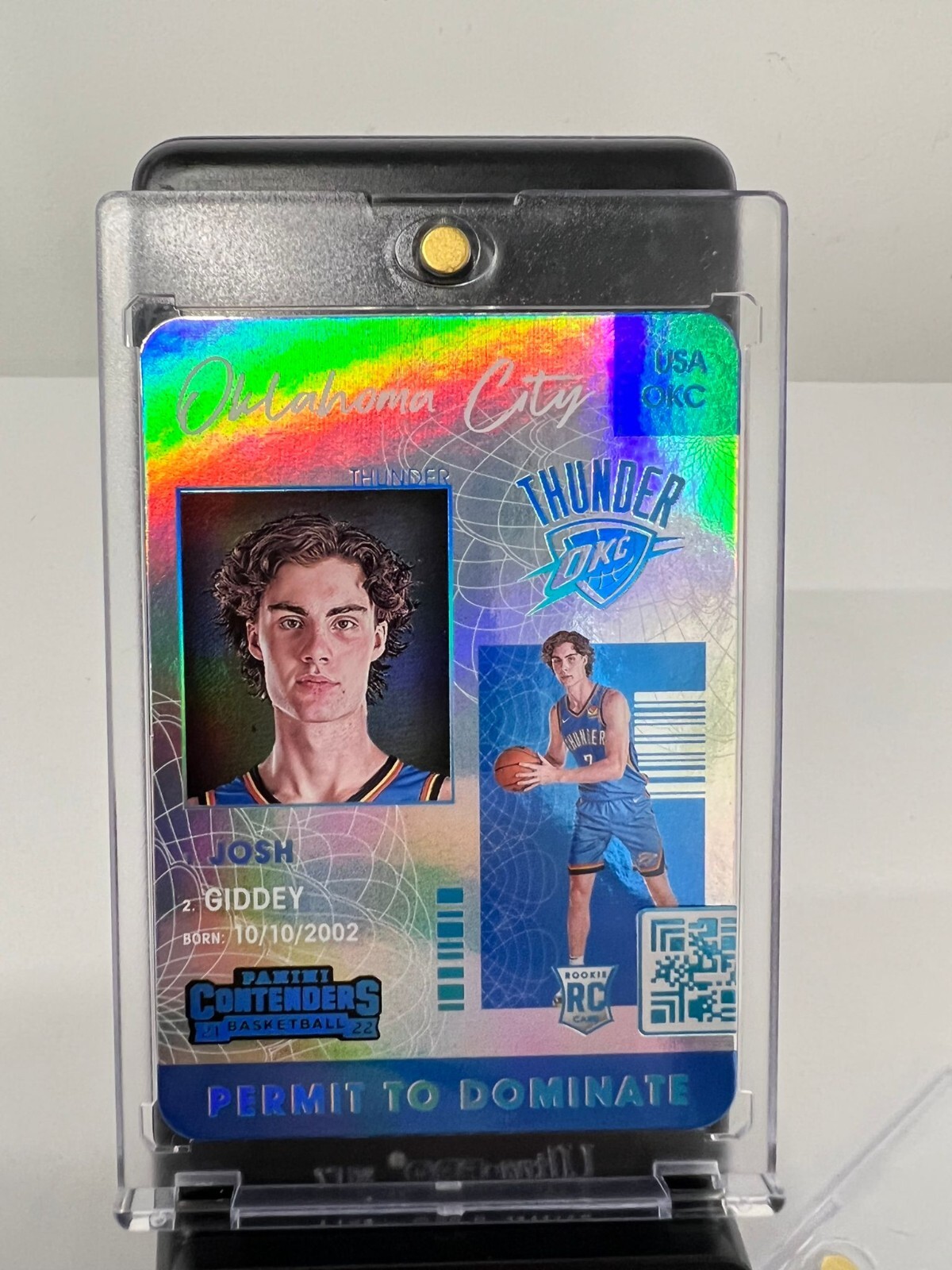 2021 Contenders Josh Giddey Rookie #6 Permit to Dominate RC Panini