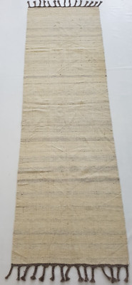 Vintage Handmade Traditional Surya Jute Kilim Floor Rug Carpet 236x74 cm