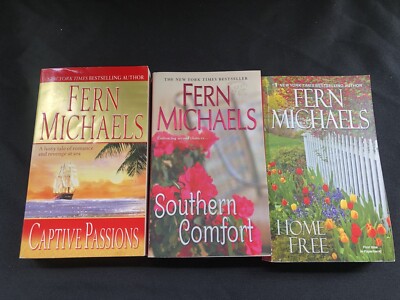 Lot of 3 FERN MICHAELS PB Books Captive Passions, Southern Comfort, Home Free