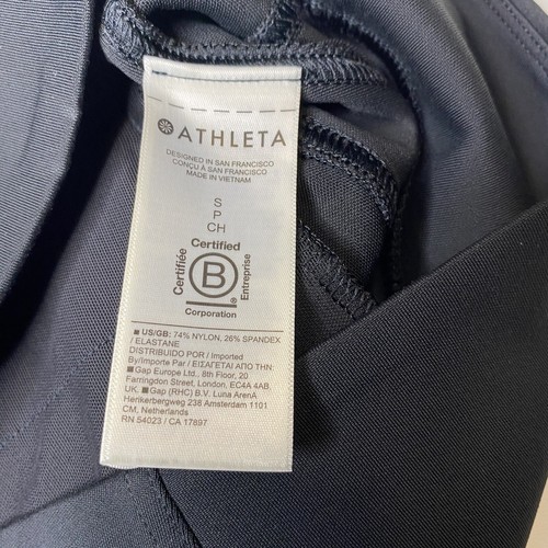 Athleta Back zipper pockets Outer ankle zippers High Rise Black Pants Size S - Picture 16 of 18