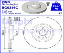 DELPHI 2x Bremsscheibe vorne Ø349 mm für Land Rover Discovery Sport L550 2.0 D