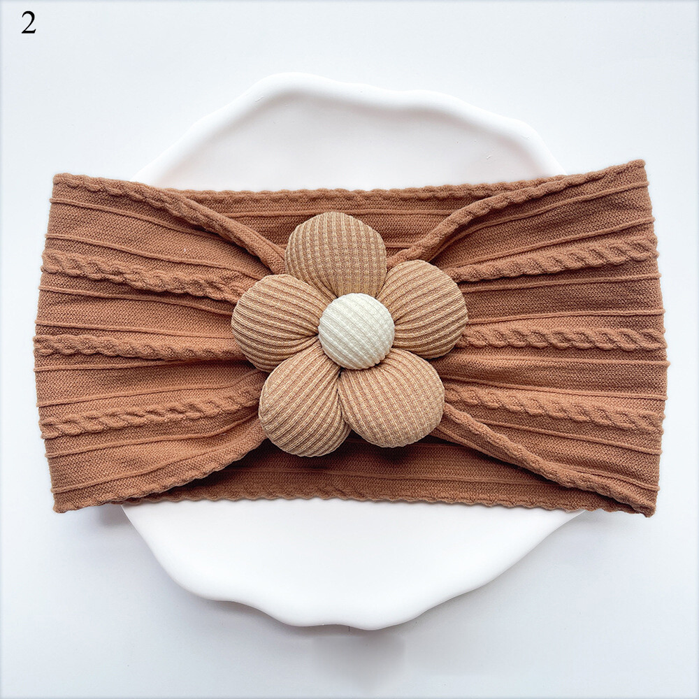 Bebé de Chica Elástico Flor Diadema Suave Arcos Recién Nacido Dulce Bonito "