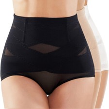 Womens Slimming Firm Tummy Control Knickers High Waist Shaper Underwear Panties