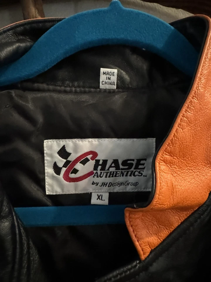 Chaqueta de cuero vintage Home Depot Tony Stewart 2005 Champion XL NASCAR nueva con etiquetas Foto 4 de 4