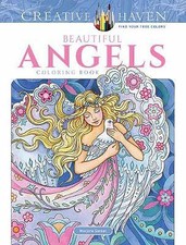 Image of Creative Haven Beautiful Angels Coloring Book by Marjorie Sarnat (Paperback,...