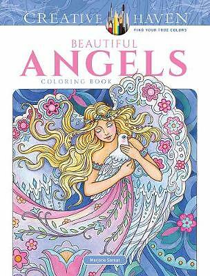Creative Haven Beautiful Angels Coloring Book by Marjorie Sarnat NEW - Image 2