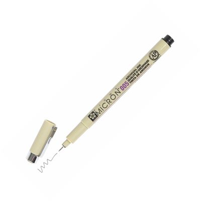 XSDK005-49 Sakura Pigma Micron 005 Marker Pen, 0.20mm Tip, Black, Pack of 1