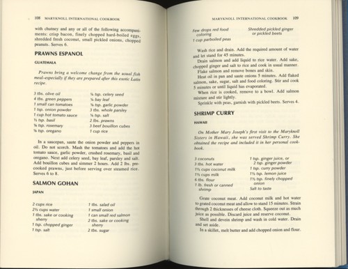 Catholic MARYKNOLL COOKBOOK INTERNATIONAL Mission Menus Grace Christian Nuns - Imagen 3 de 10